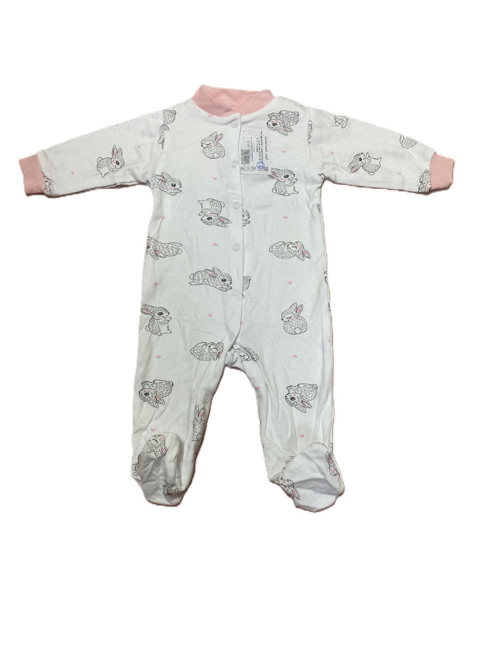 Комбинезон №1 с закрытой ножкой на кнопках из интерлока (100% хлопок) на рост 68 см