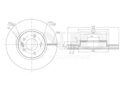 Диск тормозной передний UNIO BRD-20569