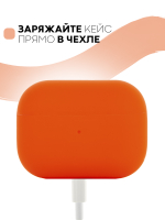 Чехол КАРТОФАН для Apple AirPods Pro (арт. AIRPRO-SLIM-SILICON-PEACH)