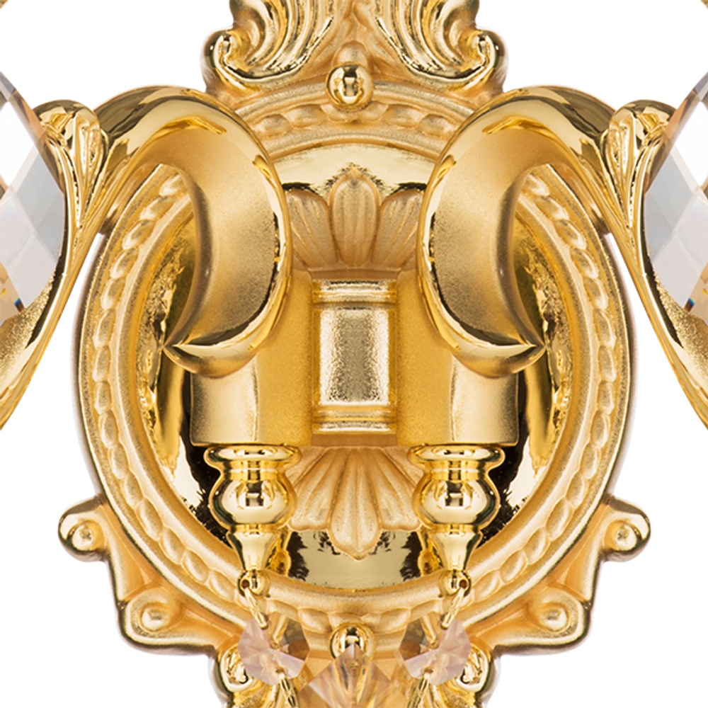 786622 Бра AMPOLLO 2х60W E14 24К ЗОЛОТО