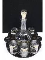 Стопки для водки 6 шт, графин стеклянный