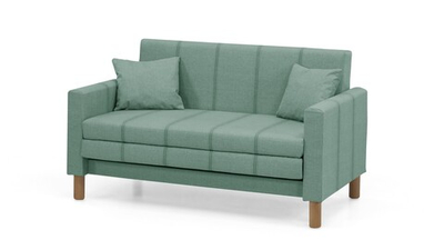 Диван Уют Лайт Strong Plus 07 140*84*82 см, бирюзовый Рогожка Выкатной Фиеста