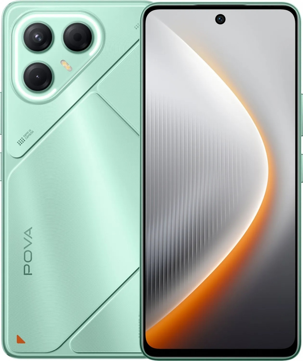 Смартфон TECNO TECNO POVA 7 5G (LJ7) 8 ГБ/128 ГБ зеленый