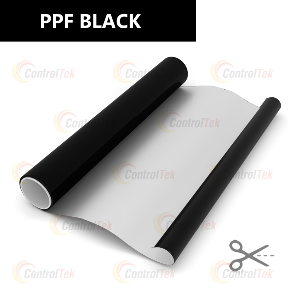Пленка антигравийная PPF BLACK ControlTek, на отрез (ширина рулона 1,524 м.)