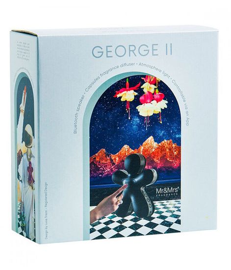 Аромадиффузор GEORGE 2 BLUETOOTH матовый черный, Mr&Mrs Fragrance