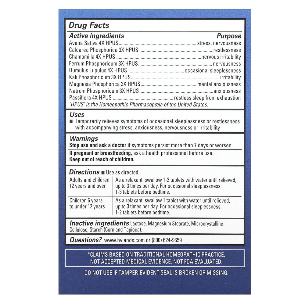 Hyland's Naturals, Calms Forté®, 50 таблеток