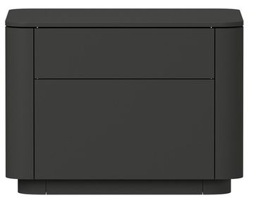 Тумба прикроватная Tammi 2 ящика ширина 50 см (черный)