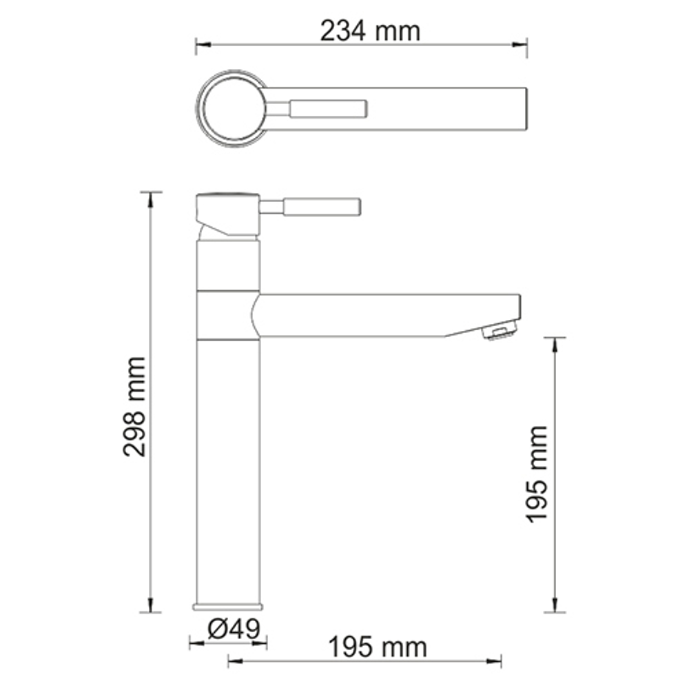 Wern 4207 Смеситель для кухни WasserKraft