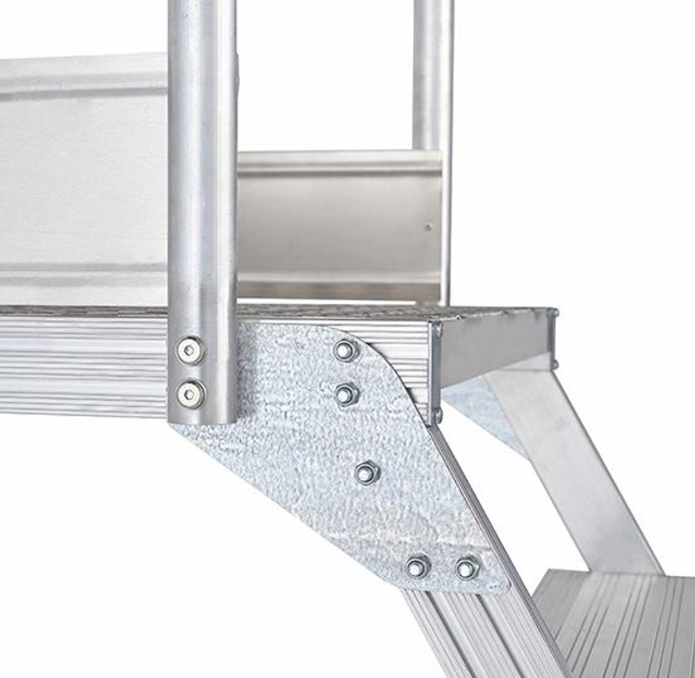 Вышка - стремянка разборная на колесах (150кг+150кг) MEGAL ВС3-6.0