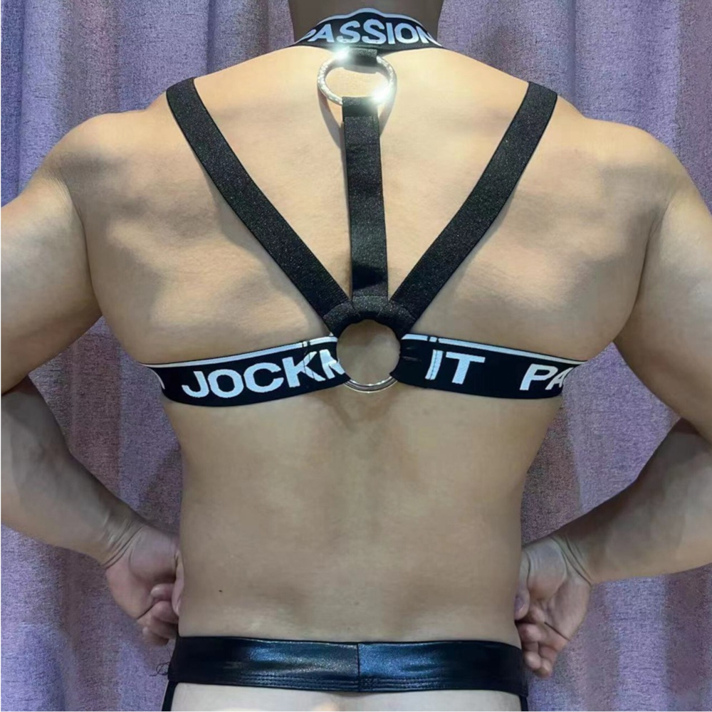 Мужская портупея черная JOCKMAIL JM911-2
