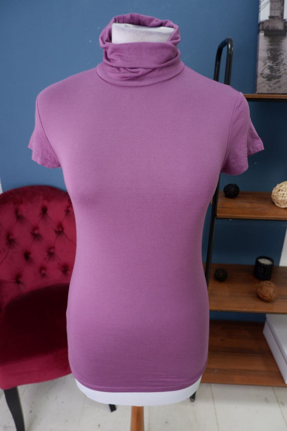 Водолазка сливовая 44 размер