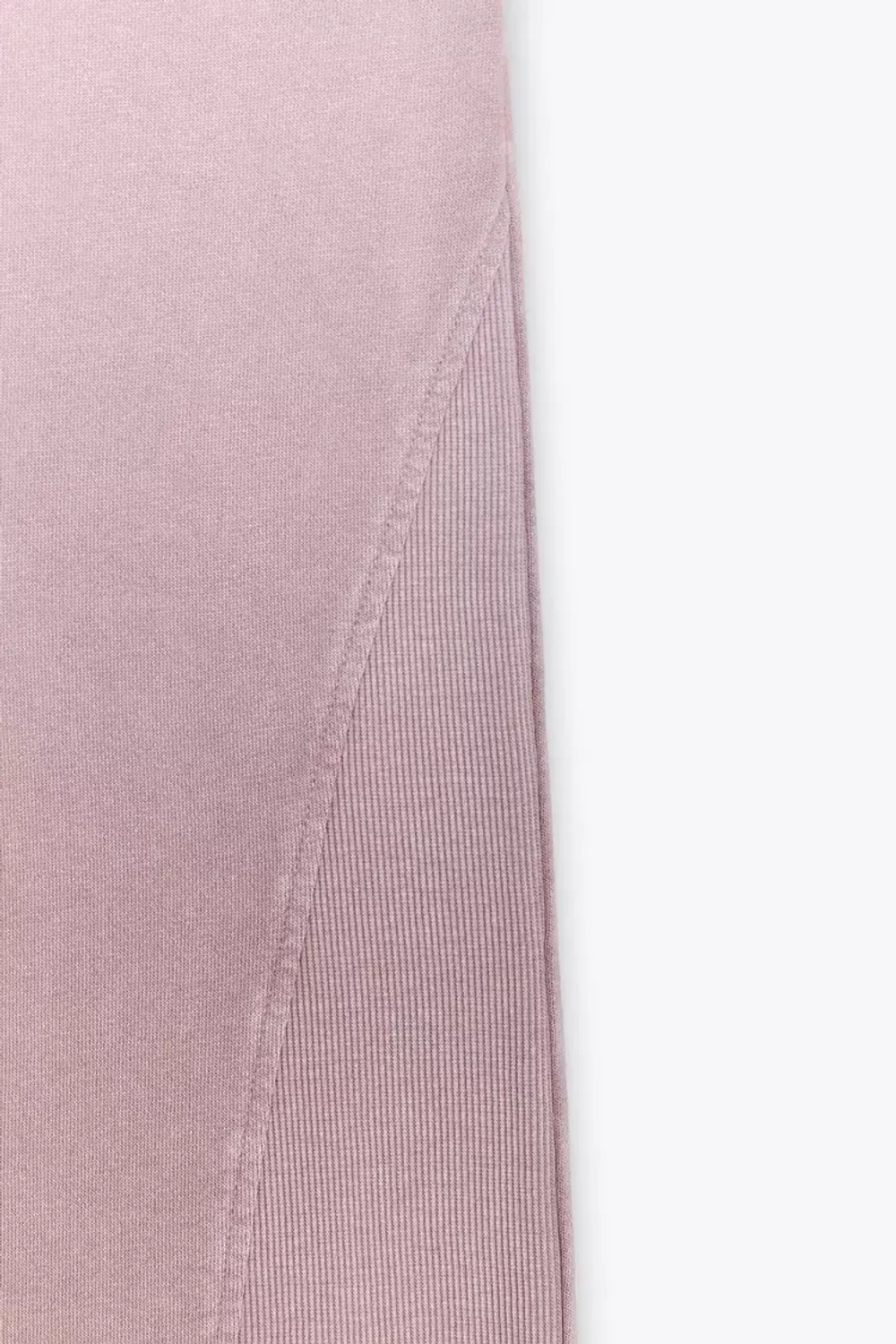 ZARA БРЮКИ С ЛИНЯЛЫМ ЭФФЕКТОМ, ПУДРОВО-РОЗОВЫЙ