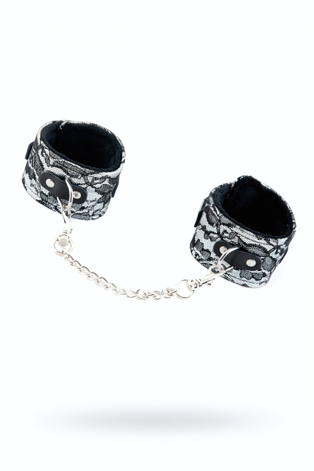 Кружевные поножи Marcus серебристые 46 см