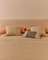 Кровать Blok бежевая со съемными чехлами для матраса 160 х 200 см