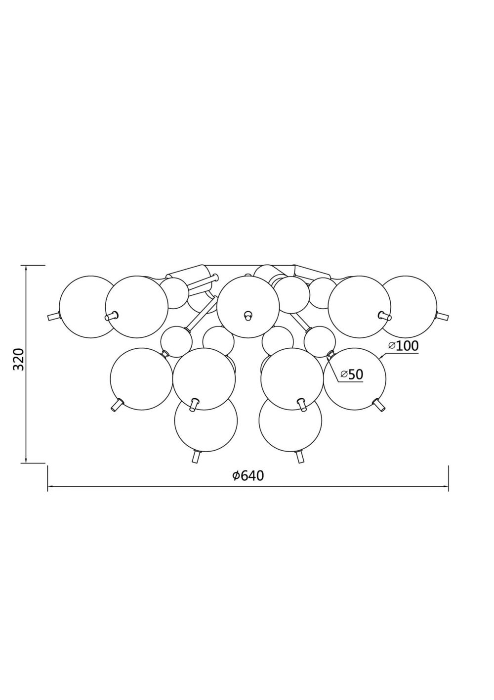 Потолочная люстра Maytoni Bolla MOD133CL-04CH