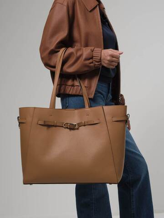 Сумка Esther DBR 31101 коричневый лист