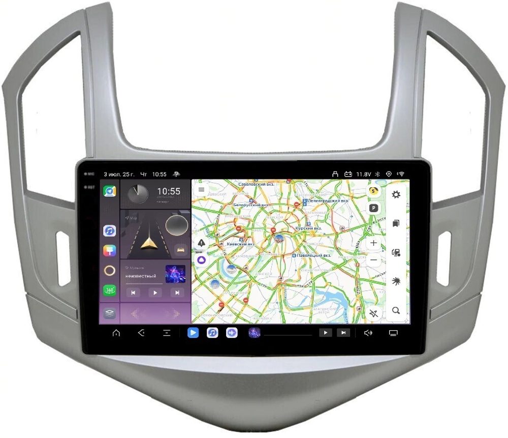 Магнитола для Chevrolet Cruze 2012-2015 - Carmedia OL-9292 QLed+2K, Android 13, TS20, CarPlay, 4G SIM-слот