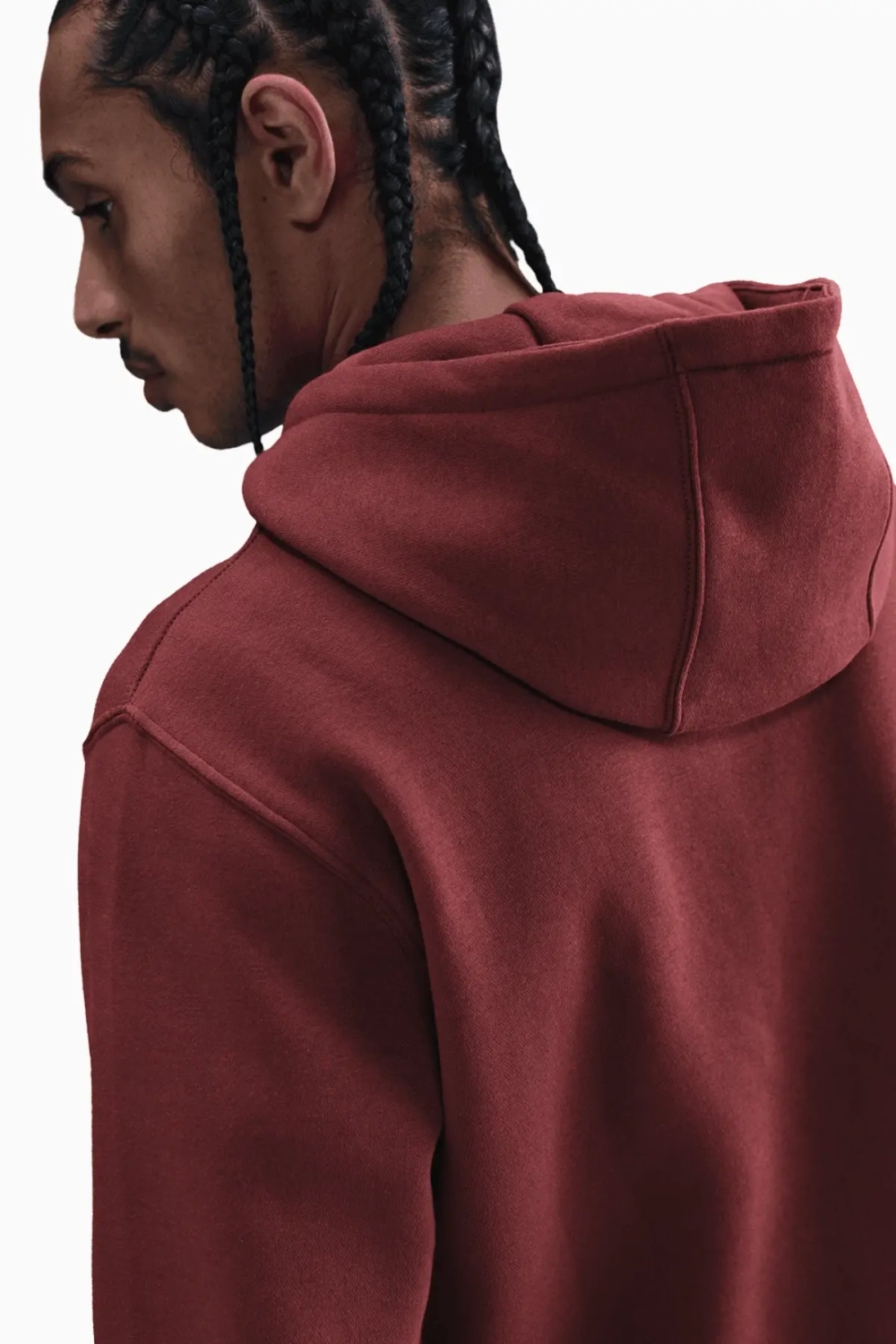Кофта Nike Club Full-Zip - бордовый