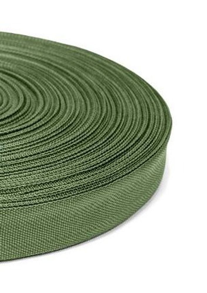 Тесьма окантовочная 450D, ш. 2,2 см, п/э 100%, 2,5 гр/м, хаки