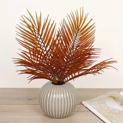 Ваза керамическая «Валенсия» 14*16см оливковая