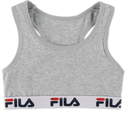 Топ для девочки теннисный Fila Girl Bra 1P - серый