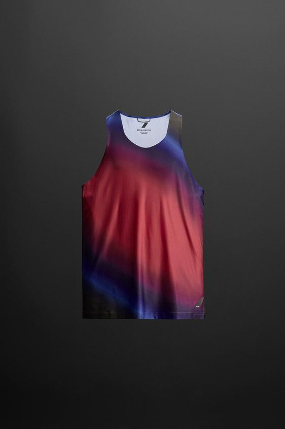 ZARA ТОП В СПОРТИВНОМ СТИЛЕ, СИНИЙ ЭЛЕКТРИК