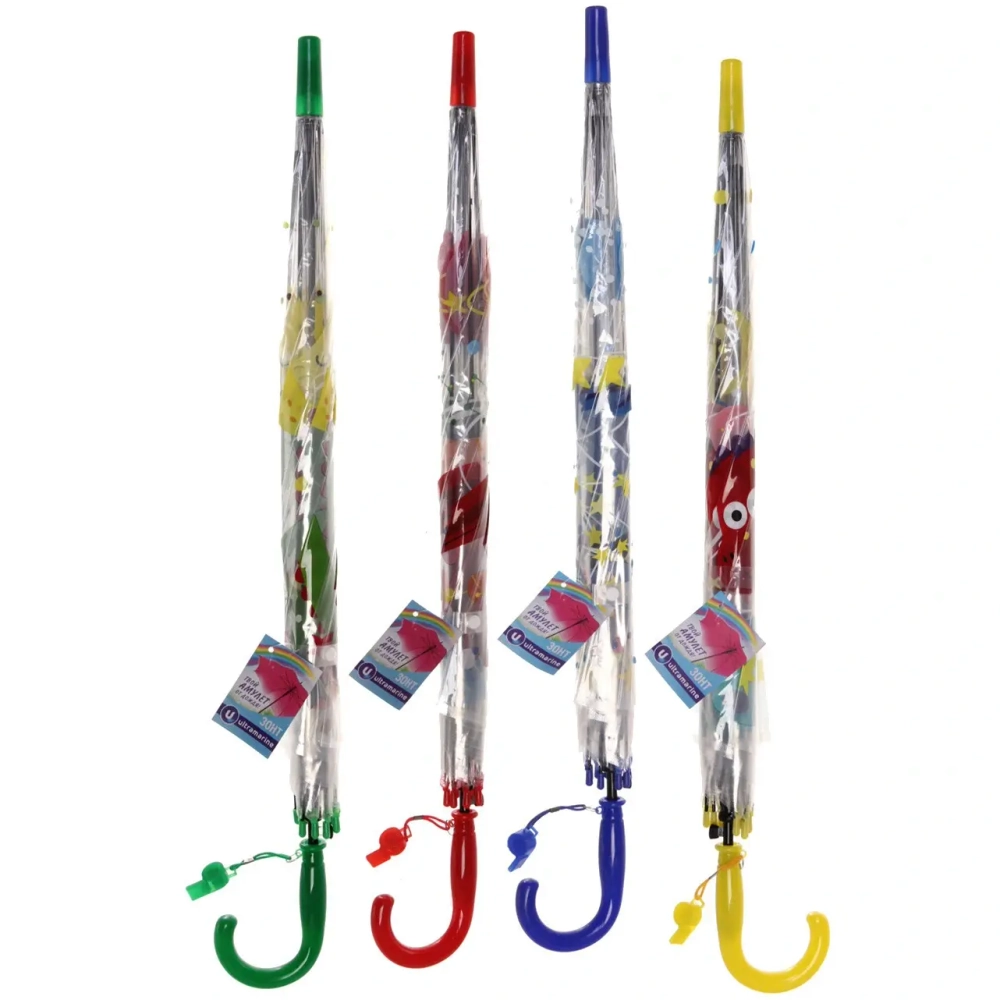 Зонт детский полуавтомат «Динозаврики», 8 спиц, d-85см, длина в слож. виде 66см