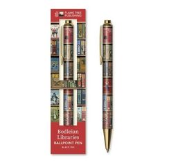 Qələm \ Ручка Bodleian Libraries: High Jinks Bookshelves Boxed Decorative Ballpoint Pen
