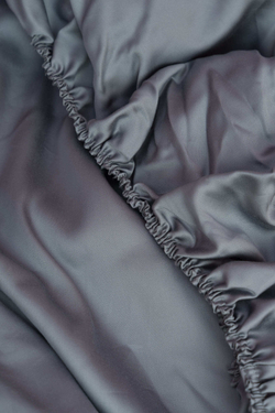 Простыня на резинке 160x200x40 German Grass Grey Brilliant серая