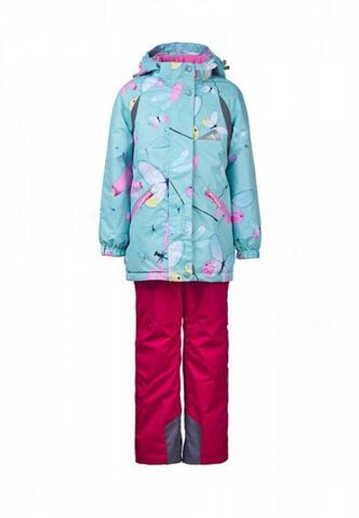 Костюм для девочки Иви р.92 бирюзовый/розовый