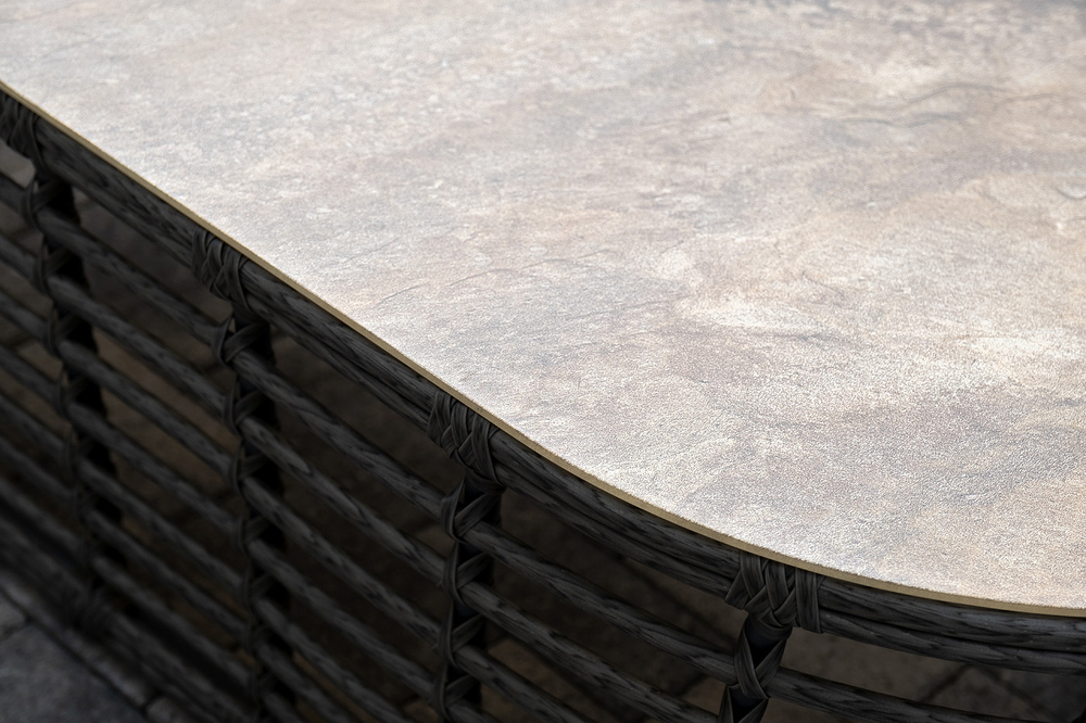 "Валенсия" лаунж-зона из искусственного ротанга, цвет серый