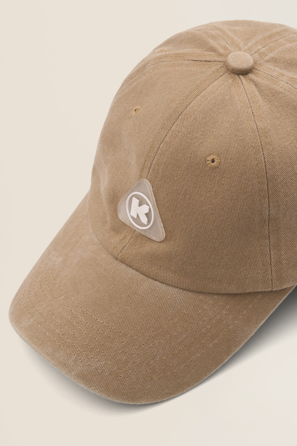 Кепка KUL'TURA "Logo K" Garment Dyed Бежевый