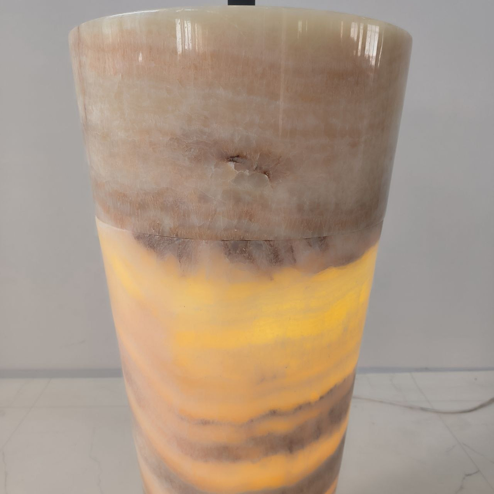 Раковина напольная из оникса Yellow ON-04198 (40*40*90 см)