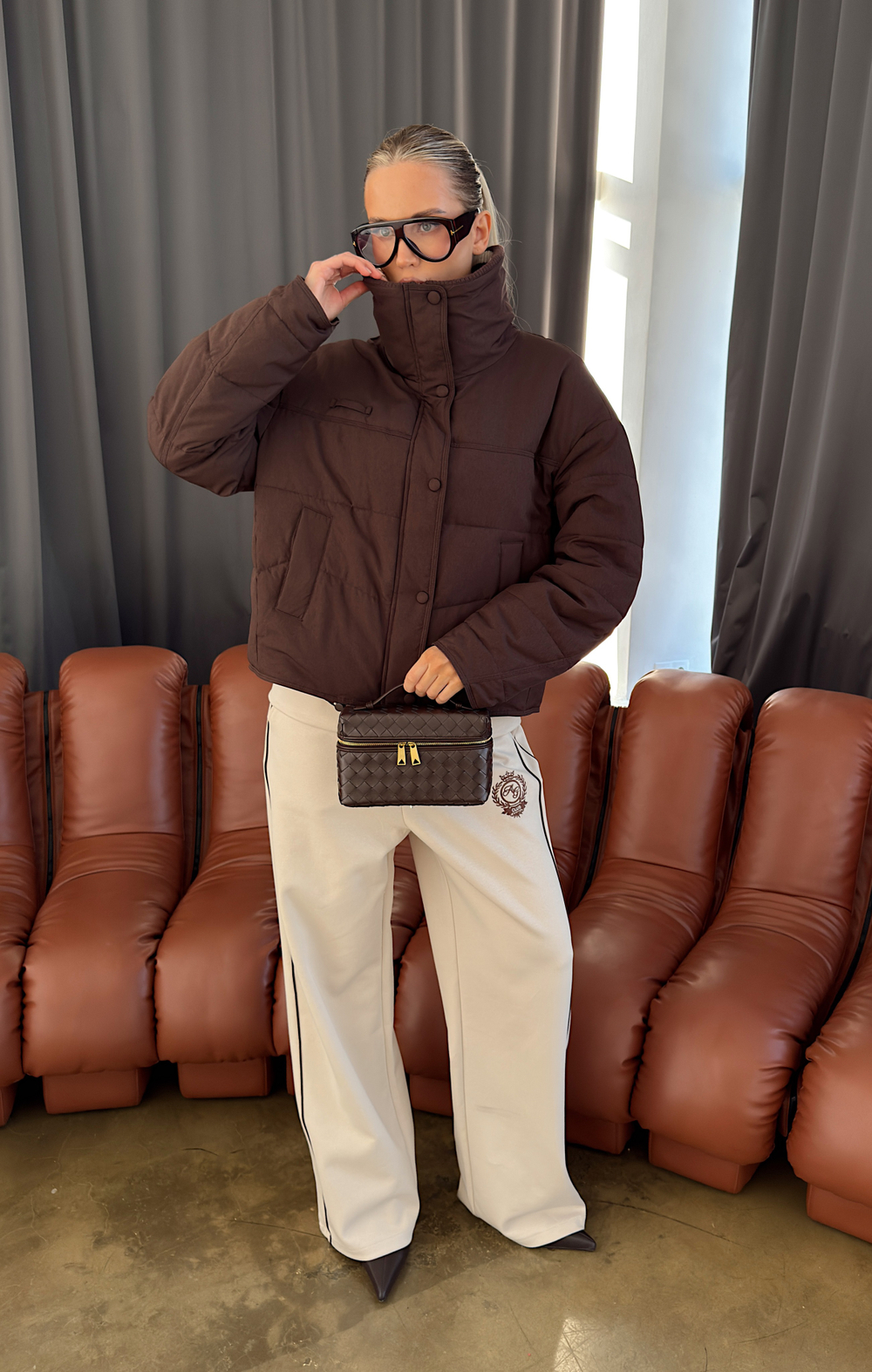 Куртка демисезонная с воротником из трикотажа