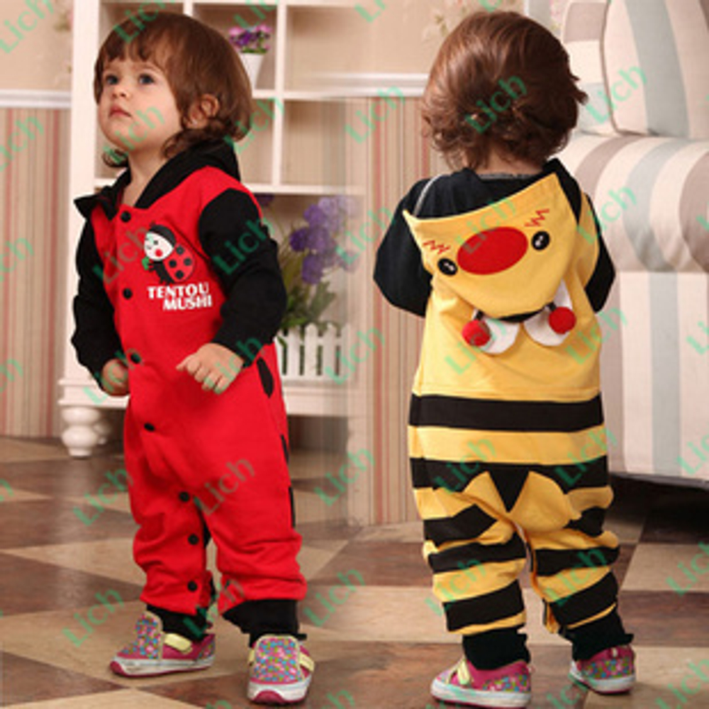 Комбинезон детский "Божья коровка" с капюшоном