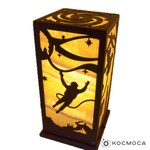 Светильник из оникса "Космос" 
четырехсторонний