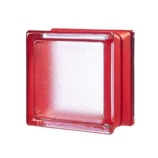 Стеклоблок красный Mini Classic 14.6x14.6x8 см.