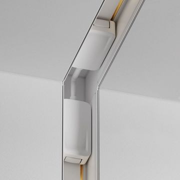 Коннектор угловой внутренний для встраиваемого магнитного шинопровода TRA084CT-12W белый Radity Maytoni