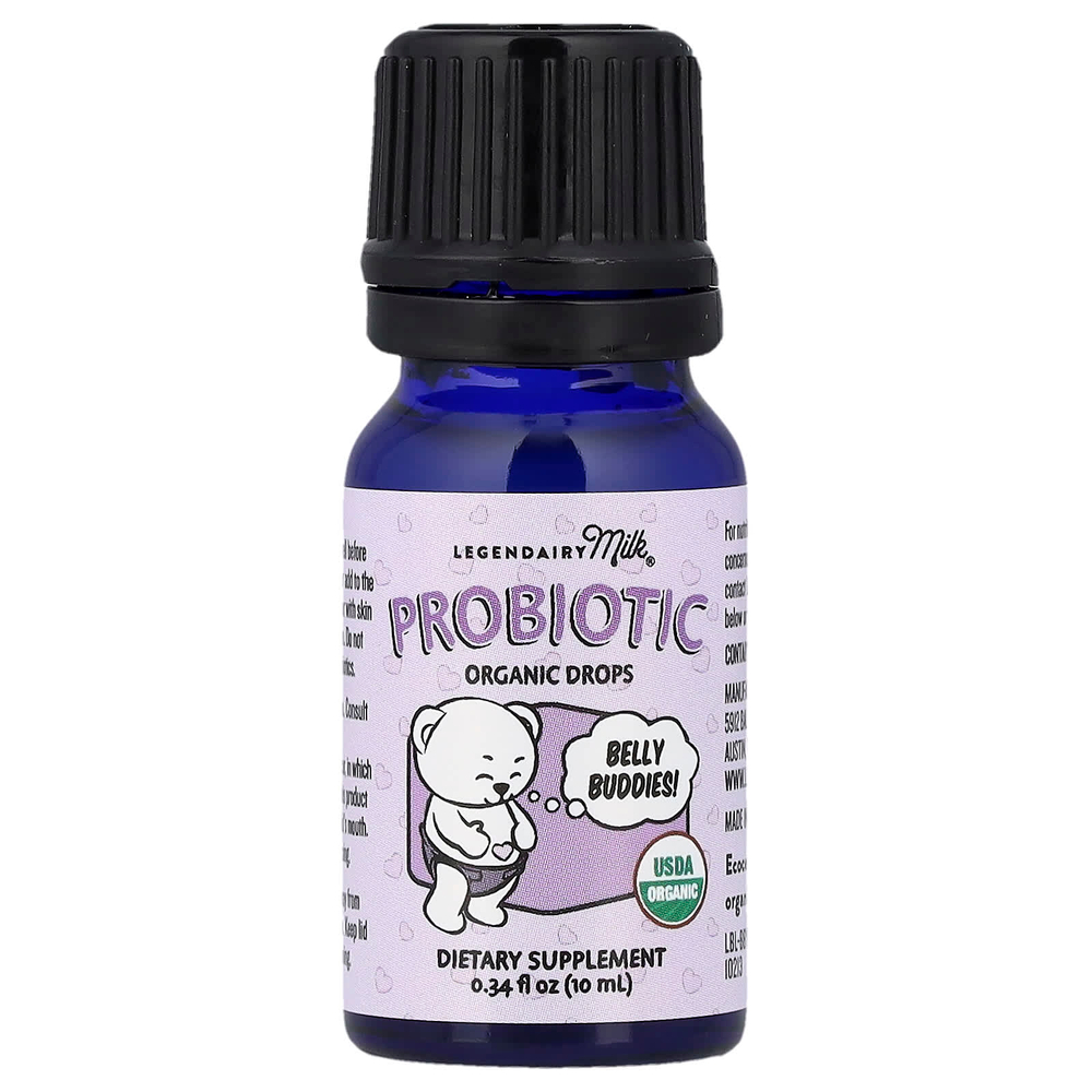 Legendairy Milk, органический пробиотик, для детей от 0 месяцев, 10 мл (0,34 жидк. унции)