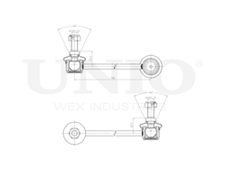 Стойка стабилизатора передняя левая UNIO SSP-50209