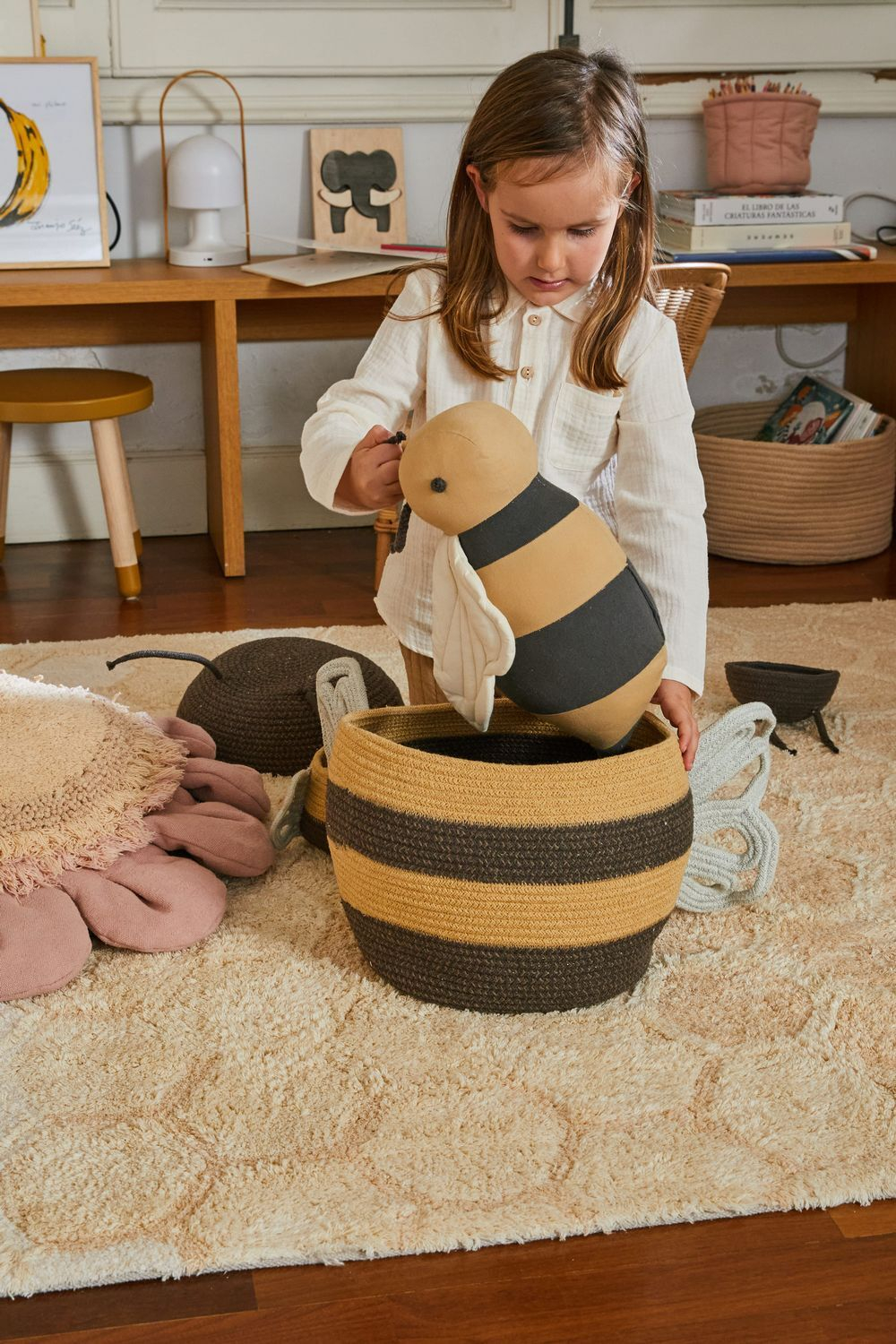 Корзина Lorena Canals Basket Mama Bee (32 x Ø30 см)