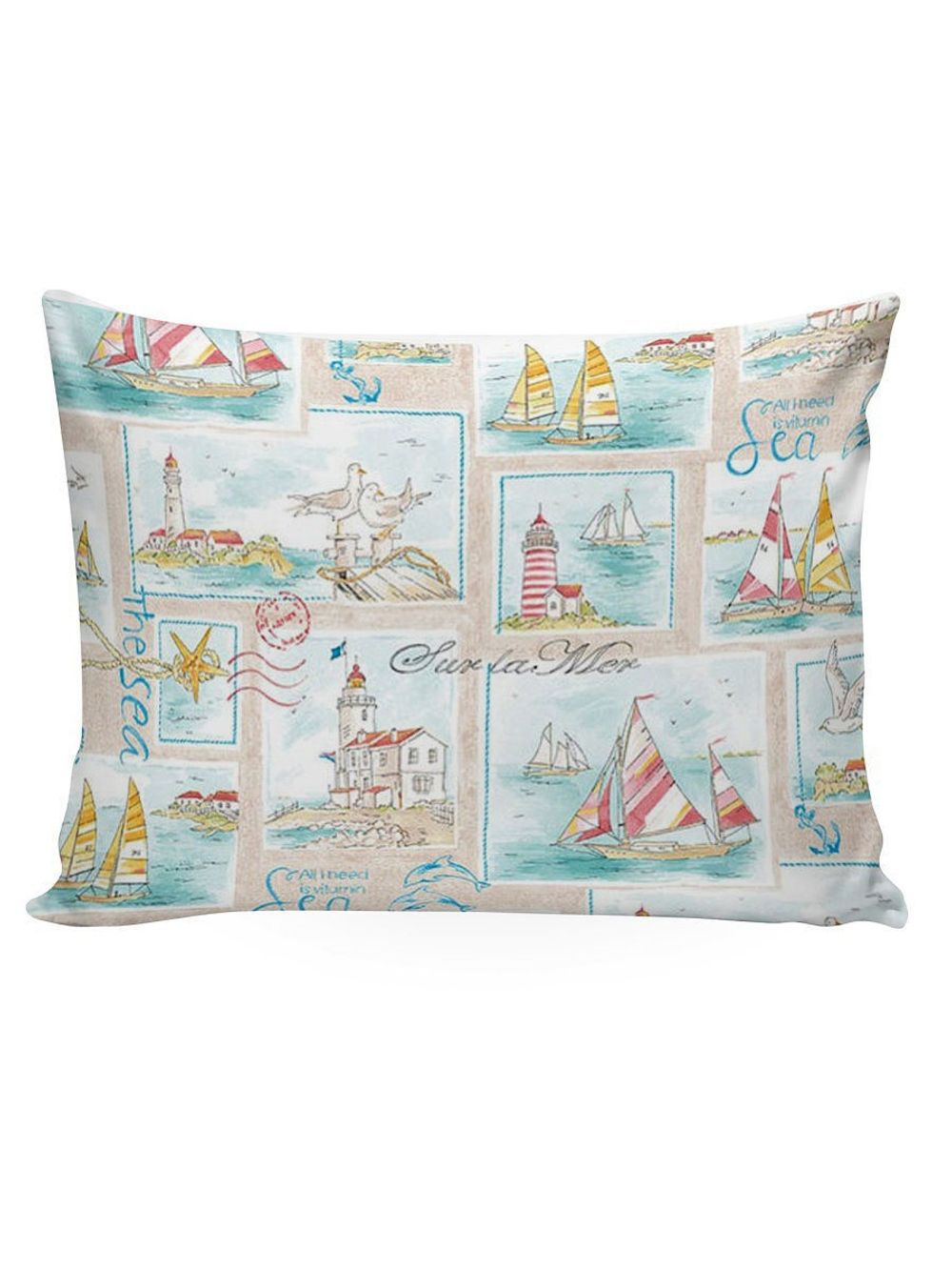 Постельное белье Сказка "Витамин Sea" 1,5-сп Наволочка 50х70 см 1 шт Простынь 150х215 см Пододеяльник 145х215 см, перкаль