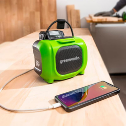 Беспроводная колонка Greenworks Арт.3503107, 24V/220V аккумуляторная