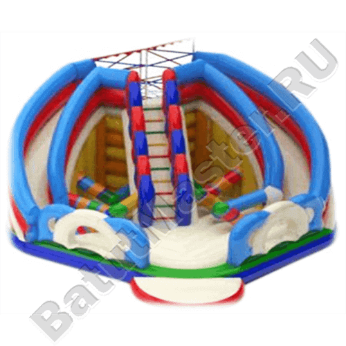 Детский надувной батут-горка "Паутинка"