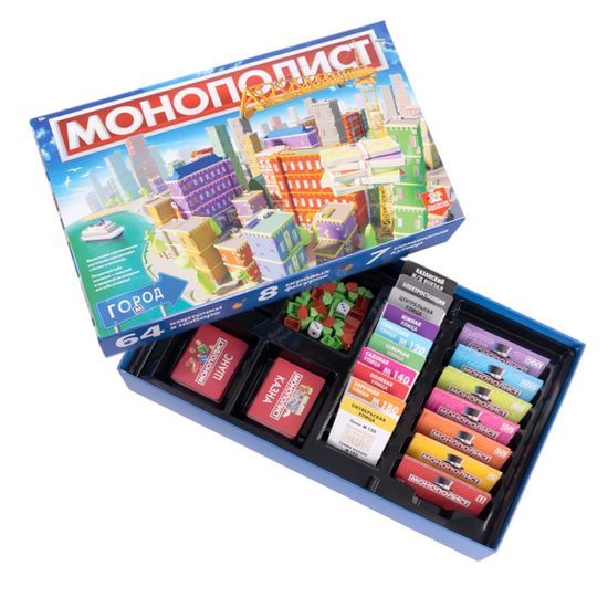 Игра настольная "Монополист. Город"