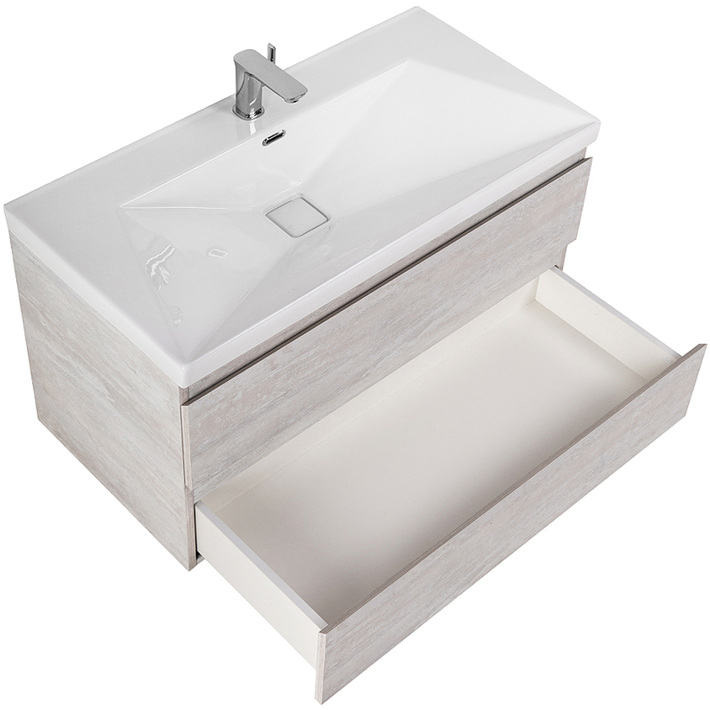 Тумба под раковину Cezares Molveno 100 MOLVENO-100-2C-SO-LB подвесная Legno Bianco