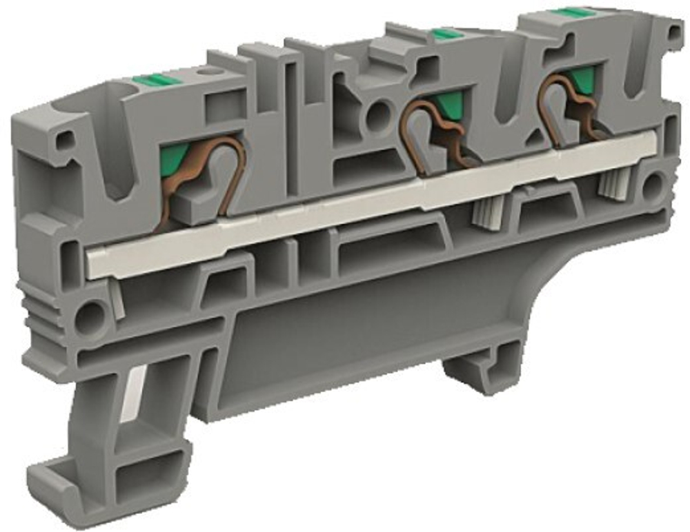 Клемма проходная  DKC ZEFC410GR