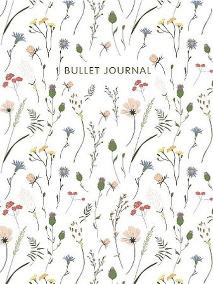 Блокнот в точку: Bullet Journal (полевые цветы)
