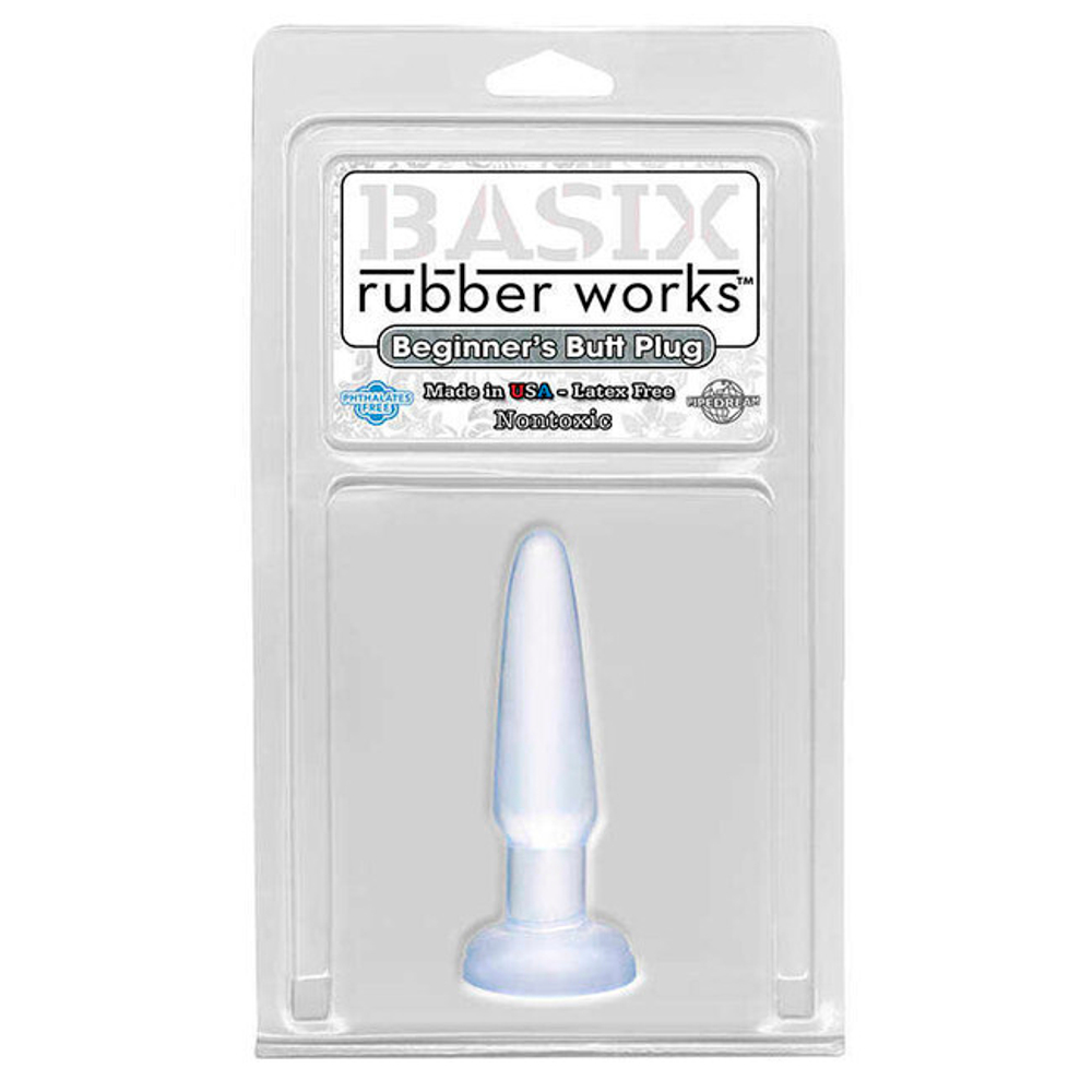 Анальная втулка Beginner's Basix, прозрачная (Цвет: прозрачный)