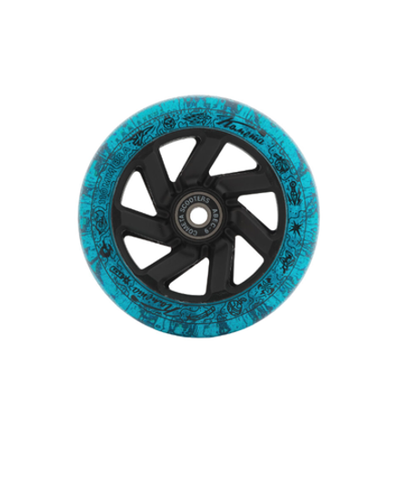 Колеса для самоката Комета Вортекс Синий с блёстками / Черный